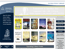 Tablet Screenshot of panoralibrary.com